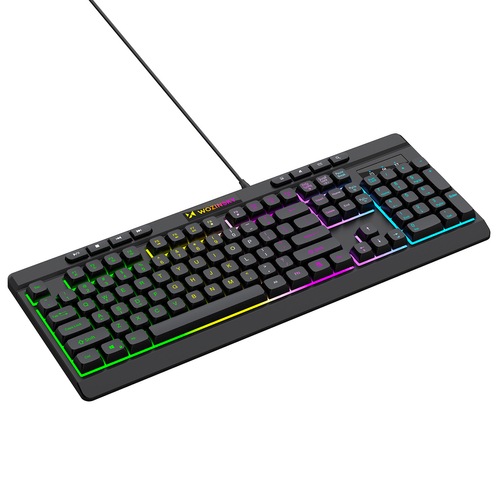 Klawiatura przewodowa Wozinsky WKG-1044 gamingowa membranowa z podświetleniem RGB - czarna