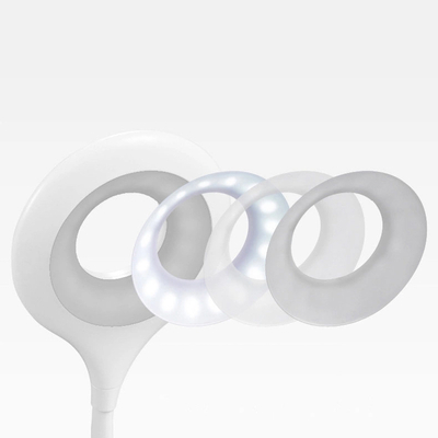 Mini lampka Wozinsky bezprzewodowa lampka LED do czytania z klipsem + kabel USB-C - biała