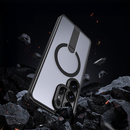 Etui Hybrid Armor X na Samsung Galaxy S26 Ultra z podstawką kompatybilne z MagSafe - czarne