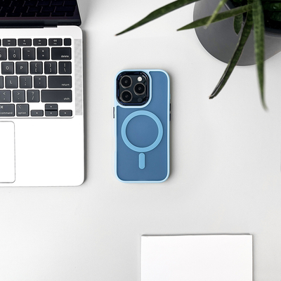 Etui Wozinsky Fashion Case MagSafe na Samsung Galaxy S25 - niebieskie