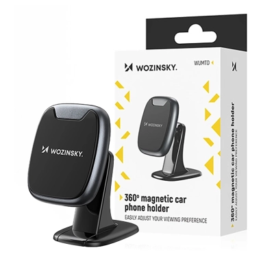 Uchwyt Wozinsky WUMTD na telefon magnetyczny na deskę rozdzielczą w samochodzie - czarny