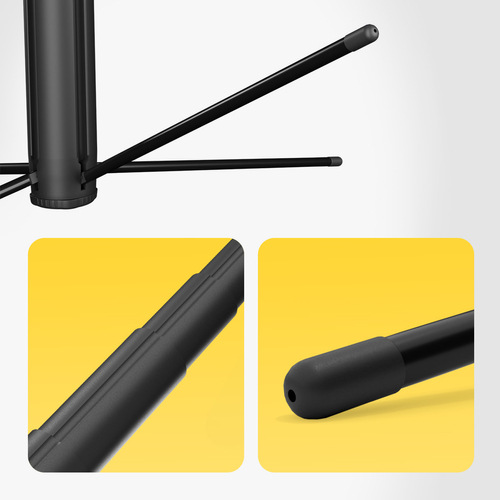 Premium selfie stick Wozinsky WST-360YS z funkcją statywu z automatycznym śledzeniem twarzy 360° AI sterowanie gestami - czarny