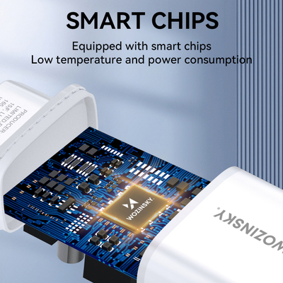 Ładowarka sieciowa 2x USB-A 12 W 2,4 A do telefonu Wozinsky CUWCW - biała