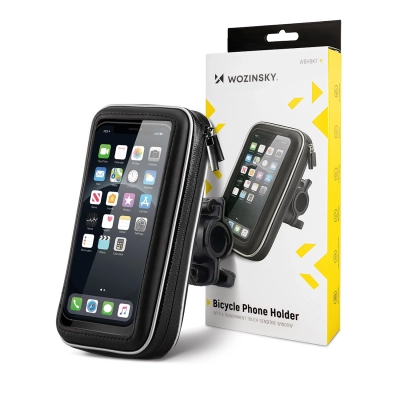 Wozinsky uchwyt na telefon do roweru, motocykla, hulajnogi czarny (WBHBK7)