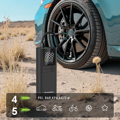 Kompresor Wozinsky WPEP-8000 pompka elektryczna powerbank 8000mAh latarka - czarny