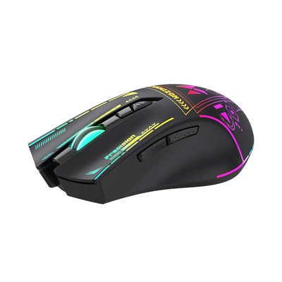 Mysz gamingowa bezprzewodowa 2.4 GHz 3200 DPI RGB Wozinsky WMGB-3200 - czarna
