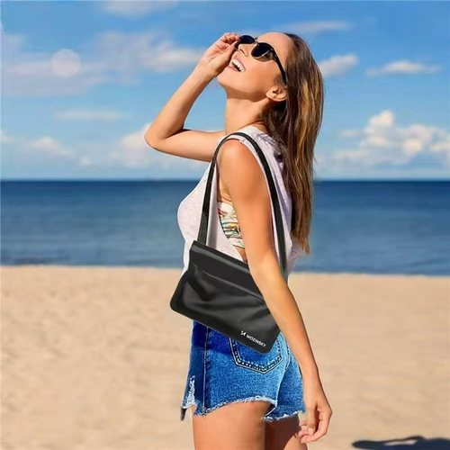 Saszetka Wozinsky WWS-01 wodoodporna nerka PVC - czarna