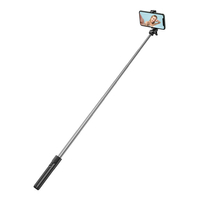 Wozinsky Selfie stick WHS1Y teleskopowy tripod 1m z uchwytem na telefon - czarny