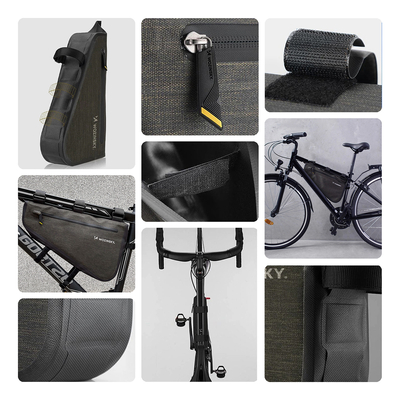 Wozinsky torba rowerowa na ramę roweru 3.5 l szara (WBB15BK)