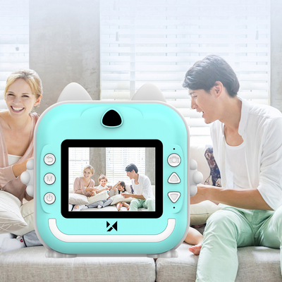 Mini drukarka termiczna dla dzieci Wozinsky WDT-02 aparat 48 MP Bluetooth - niebieski