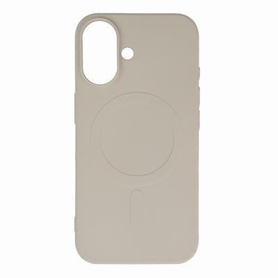 Etui Liquid Silicone Case MagSafe na Samsung Galaxy S25 - beżowe