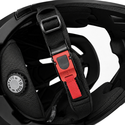 Kask rowerowy fullface Wozinsky z odpinanym daszkiem 57-59 cm - czarny