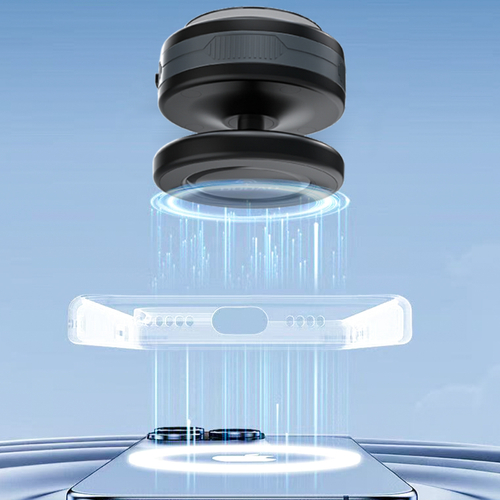 Uchwyt samochodowy Wozinsky WUSQ-01 z ładowarką Qi kompatybilny z MagSafe - czarny