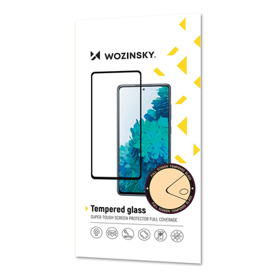 Wozinsky super wytrzymałe szkło hartowane Full Glue na cały ekran z ramką Case Friendly Oppo Reno6 4G czarny