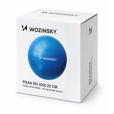 Piłka do ćwiczeń Wozinsky WPDP-N22 rehabilitacyjna 22cm - niebieska