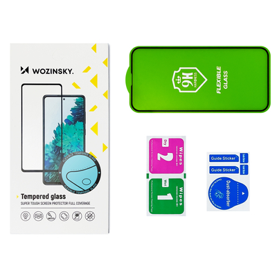 Wozinsky Full Cover Flexi Nano folia szklana szkło hartowane z ramką Xiaomi Redmi Note 11T 5G / Redmi Note 11S 5G / Poco M4 Pro 5G przezroczysty