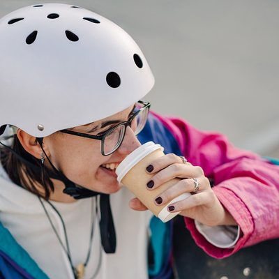 Kask rowerowy BMX/hulajnoga Wozinsky lekki 48-52 cm - biały