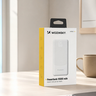 Powerbank Wozinsky Wpower WPBBK-3 10000 mAh 10 W 2x USB-A 2A - biały