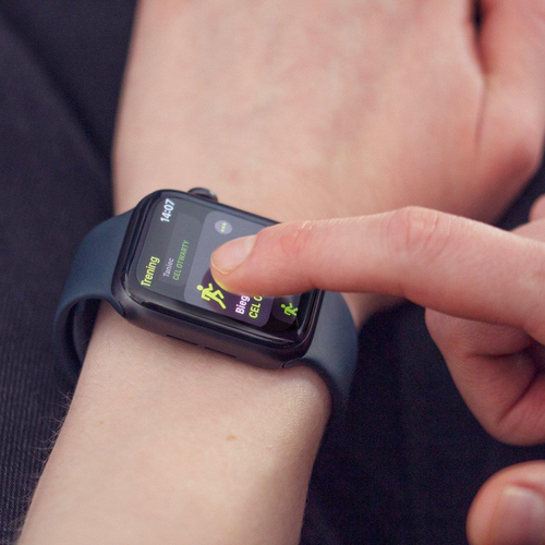 Wozinsky Full Glue szkło akrylowe do Apple Watch 49 mm 9H na cały ekran z czarną ramką