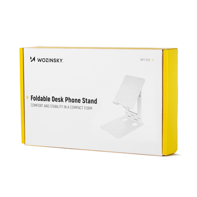 Podstawka Wozinsky WPT-K28 stojak na biurko na telefon tablet uchwyt na smartfona składany - biała