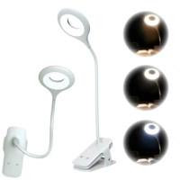 Mini lampka Wozinsky bezprzewodowa lampka LED do czytania z klipsem + kabel USB-C - biała