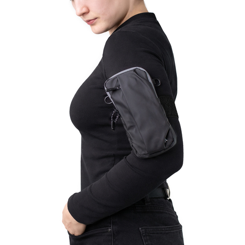 Saszetka Wozinsky WSDB-B armband opaska na ramię na telefon do biegania - czarna