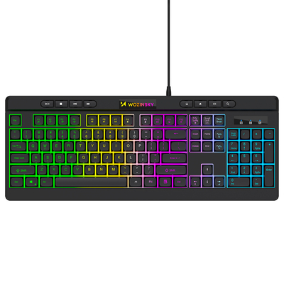 Klawiatura przewodowa Wozinsky WKG-1044 gamingowa membranowa z podświetleniem RGB - czarna