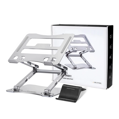 Podstawka pod laptopa, tablet Wozinsky WRS-CPY75DSS aluminiowa + Gratis! podstawka do smartfona - srebrna
