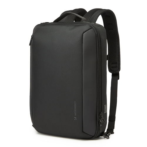 Plecak/torba Wozinsky Premium wodoodporny na laptopa 15,6'' z paskiem - czarny