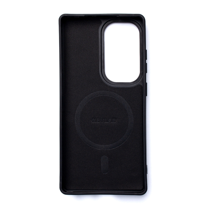 Etui Wozinsky Carbon Fibre Case z MagSafe na Samsung Galaxy S25 - czarne
