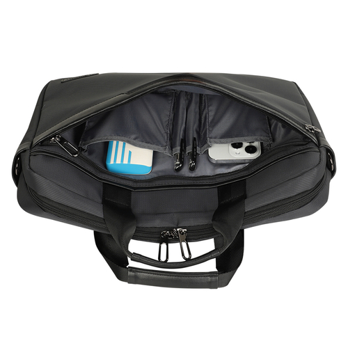 Torba na laptop Wozinsky WET-15 15.6" z rączką i regulowanym paskiem na ramię - czarna