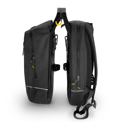 Wozinsky torba rowerowa podwójna plecak 2w1 30l czarna (WBB30BK)