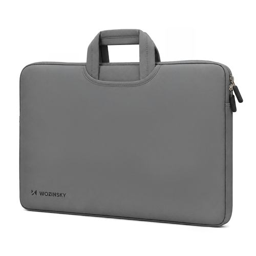 Torba na laptop Wozinsky WNT-17G 17.3" z chowaną rączką neoprenowa - szara