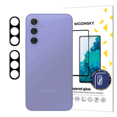 Czarne szkło na aparat Wozinsky Full Camera Glass na Samsung Galaxy A17 / A17 5G, zestaw 2 sztuk
