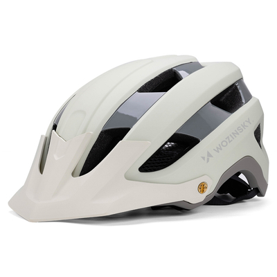 Kask rowerowy MTB Wozinsky z odpinanym daszkiem lekki 57-62 cm - pastelowa zieleń