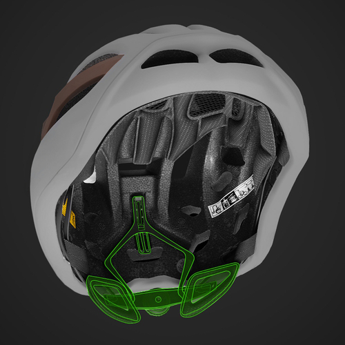 Kask rowerowy szosowy Wozinsky ultralekki 54-58 cm - taupe