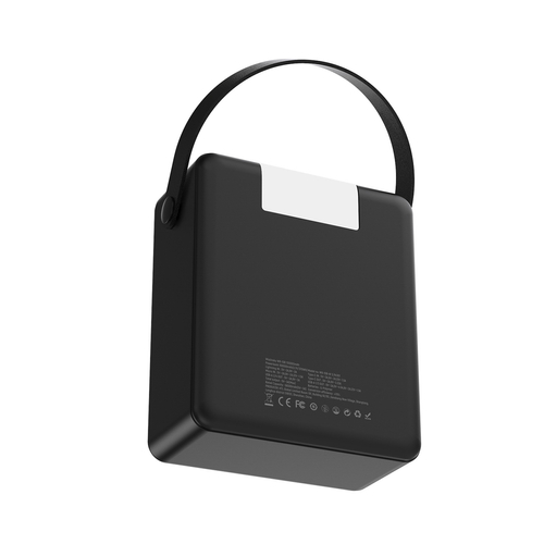 Powerbank Wozinsky W8-B 100000mAh 30W 2xUSB-A i 2xUSB-C z latarką - czarny