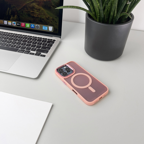 Etui Wozinsky Fashion Case MagSafe na Samsung Galaxy S25 - różowe