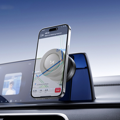 Uchwyt samochodowy Wozinsky WUSQ-01 z ładowarką Qi kompatybilny z MagSafe - czarny