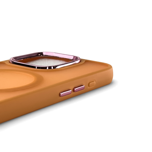 Etui Wozinsky Fashion Case MagSafe na Samsung Galaxy S25 - pomarańczowe
