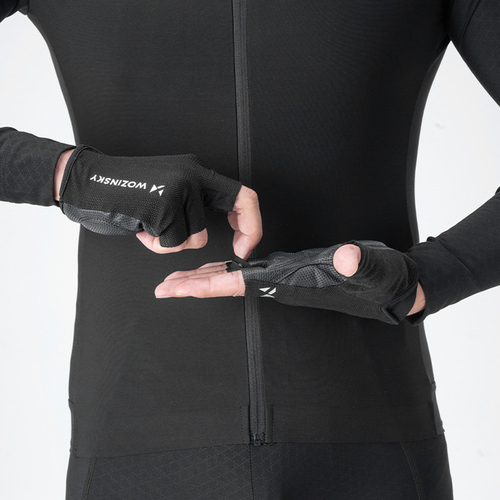 Rękawiczki rowerowe Wozinsky WRR-01M rozmiar M - czarne