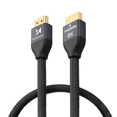 Wozinsky kabel HDMI 2.1 8K 60 Hz 48 Gbps / 4K 120 Hz / 2K 144 Hz 1 m srebrny (WHDMI-10)
