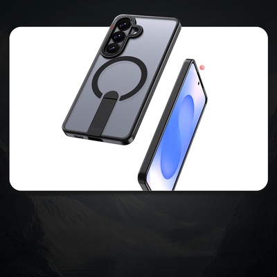 Etui Hybrid Armor X na Samsung Galaxy S26 z podstawką kompatybilne z MagSafe - czarne