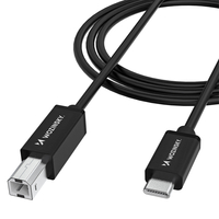 Kabel Wozinsky WKDDY2S USB-B - USB-C 2m - czarny