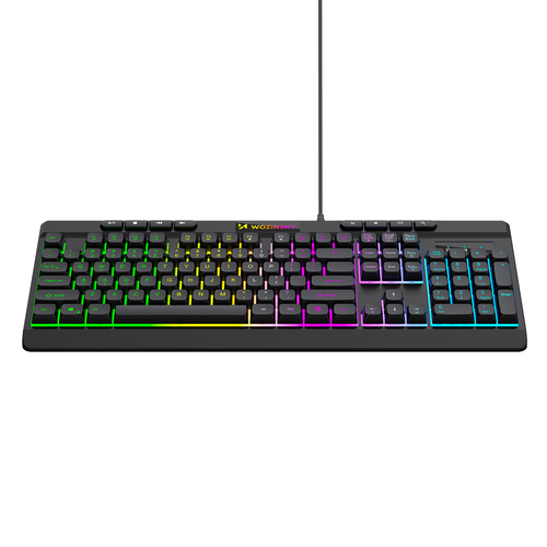 Klawiatura przewodowa Wozinsky WKG-1044 gamingowa membranowa z podświetleniem RGB - czarna