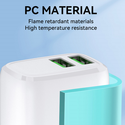 Ładowarka sieciowa 2x USB-A 12 W 2,4 A do telefonu Wozinsky CUWCW - biała