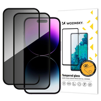 Szkło hartowane Wozinsky Privacy Glass prywatyzujące na iPhone 18 Pro - 2 szt.