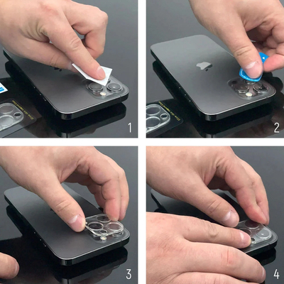 Czarne szkło na aparat Wozinsky Full Camera Glass na Samsung Galaxy Z Fold 7, zestaw 2 sztuk