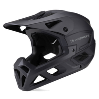 Kask rowerowy fullface Wozinsky z odpinanym daszkiem 57-62 cm - czarny