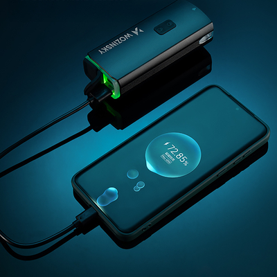 Lampka rowerowa przednia Wozinsky + kabel USB-C (3000 lm)  - czarna